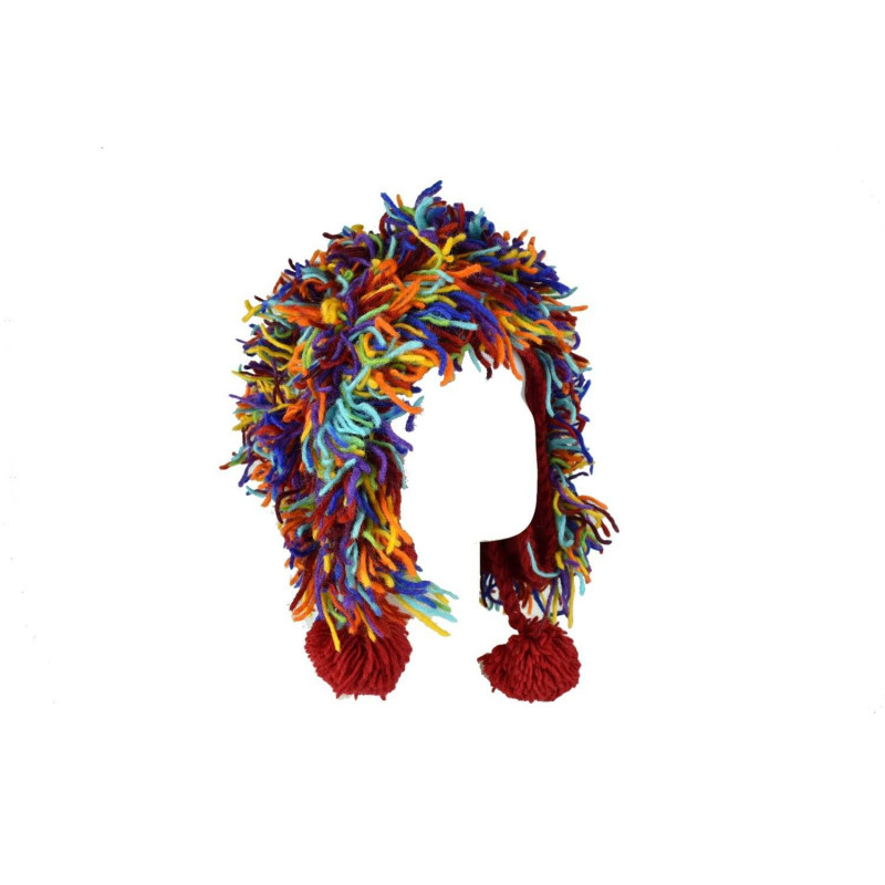 Bonnet Harka Unisexe Laine Tricotée Multicolore Rainbow