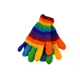 Gants Kolki Laine Tricotée Rainbow doublé polaire