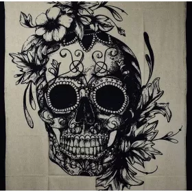 Tenture Death's-Head 210 cm x 140 cm réf: BC-18/09