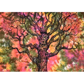 Tenture Tree Tie Dye 210 cm x 140 cm réf: BC-18/24