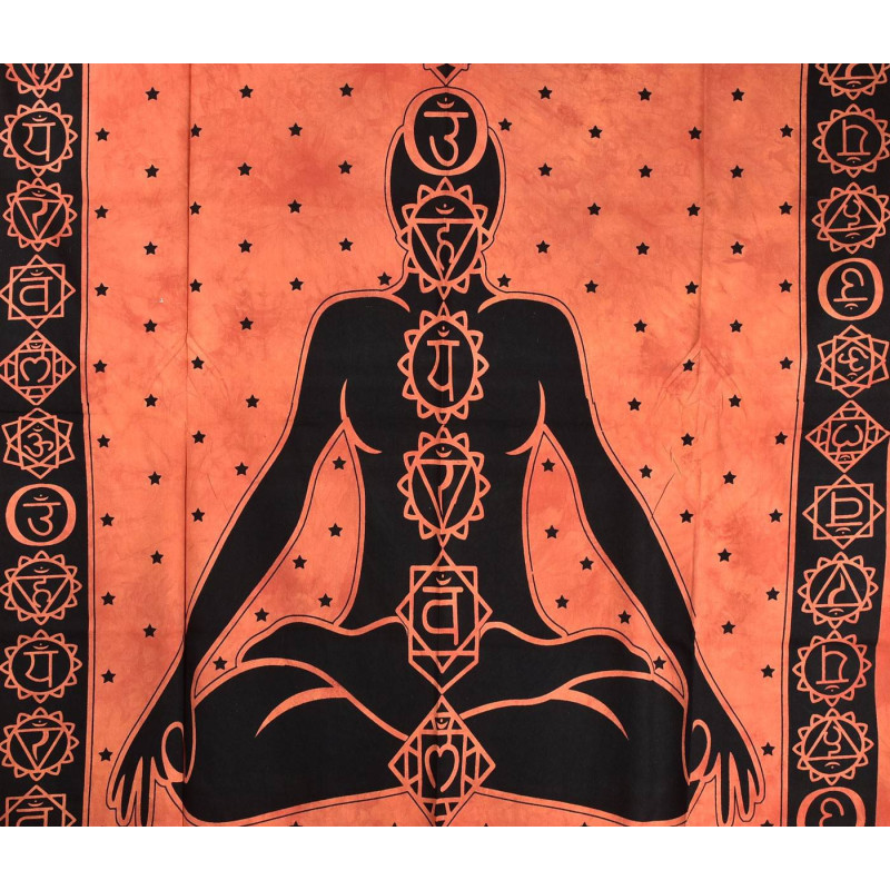 Tenture Yogi Chakra Tie Dye réf: BC-18/31
