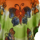 Blouse Poncho Cinq Papillons JK-1972 orange et vert