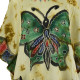 Blouse Tie Dye Grand Papillon Peint JK-1982 moutarde