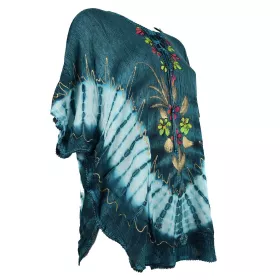 Blouse Poncho Simla Batik JK-1118 Bleu