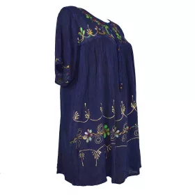 Tunique Molhia Grande Taille Viscose JK-2316 Bleu Marine