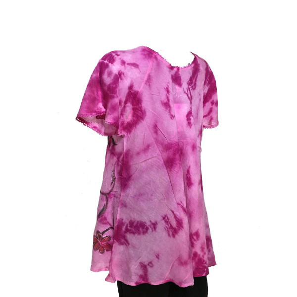 Tunique Batik Grande Taille JK-70 rose