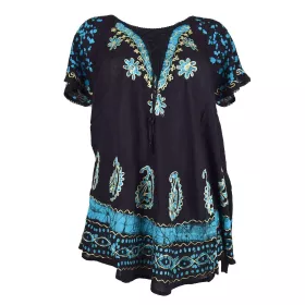 Tunique Badhaini Petites Manches BT-194 Batik Turquoise