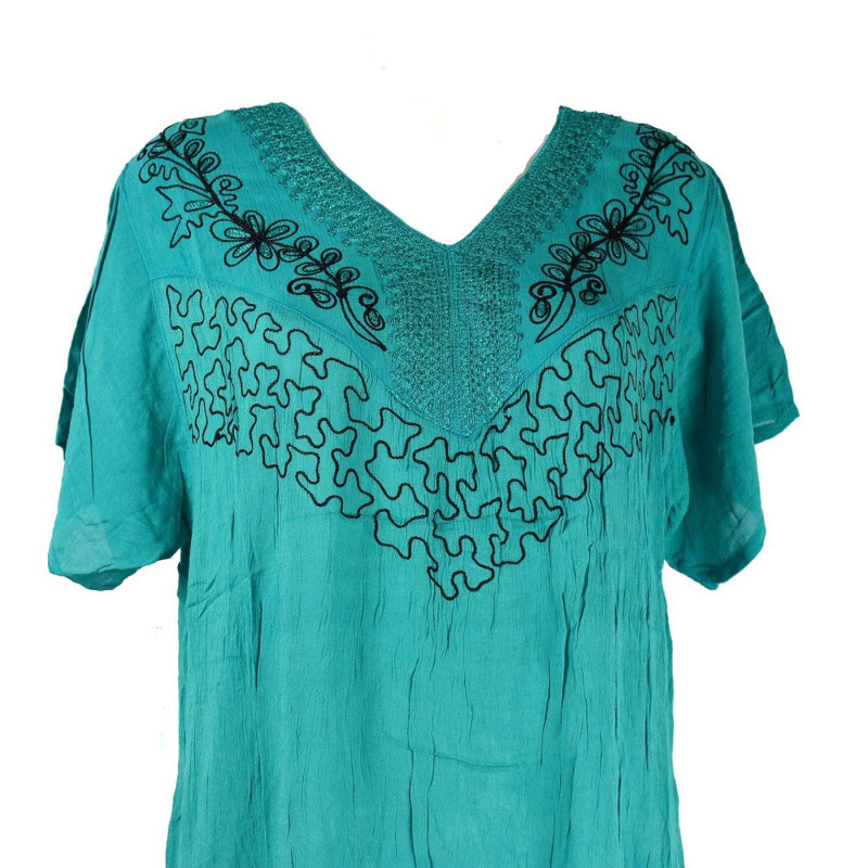 Robe Rajura mi-Manches Uni JK-489 vert
