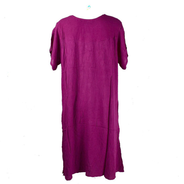 Robe Rajura Uni Grande Taille JK-489 rose