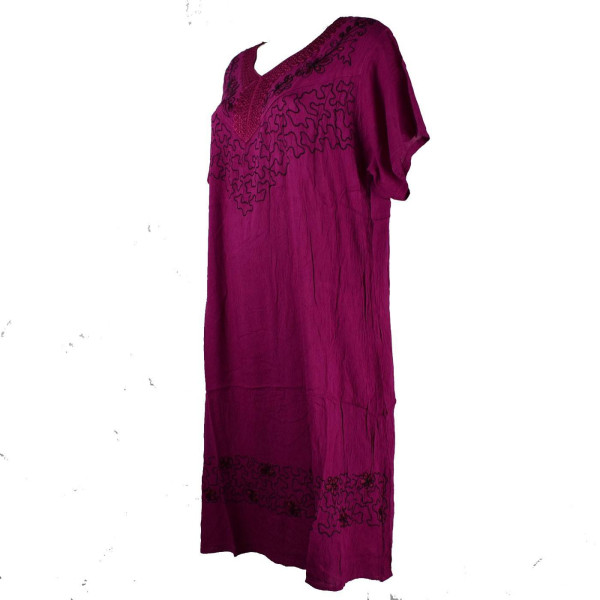 Robe Rajura Uni Grande Taille JK-489 rose