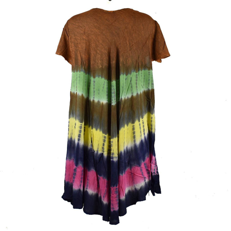Robe Dimda Batik Quatre Tons JK-500 Marron