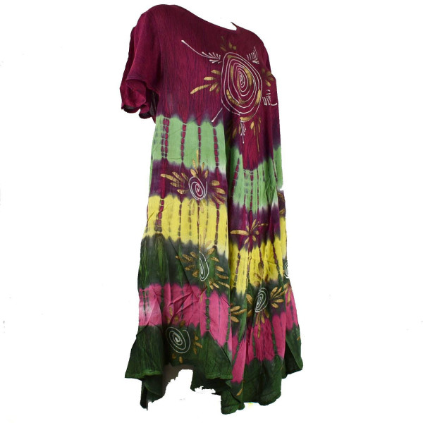 Robe Dimda Batik Quatre Tons JK-500 Prune