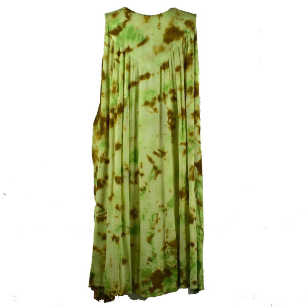 Robe Grande Taille Tiryani Tie Dye JK-443 Jaune