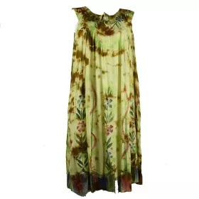 Robe Grande Taille Tiryani Tie Dye JK-443 Jaune