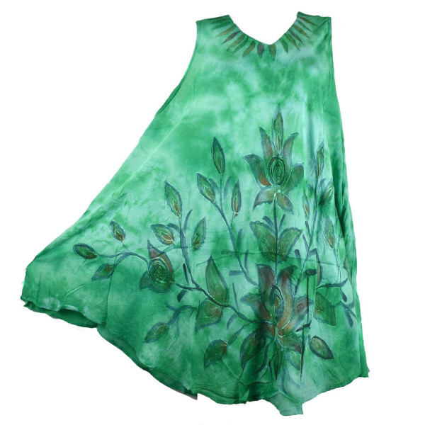 Robe Grande Taille Dévapur Tie Dye JK-433 Vert