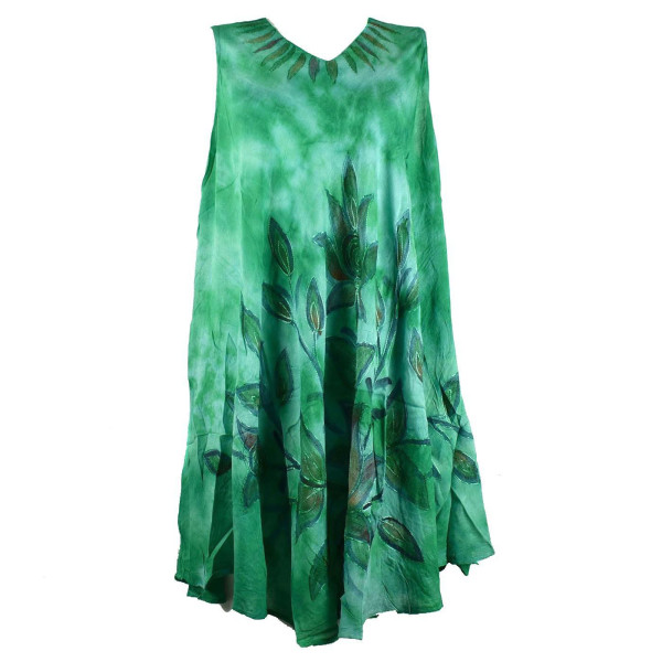 Robe Grande Taille Dévapur Tie Dye JK-433 Vert