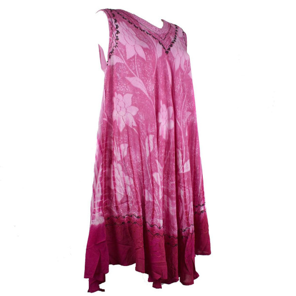 Robe Grande Taille Tandur Tie Dye JK-811 Parme