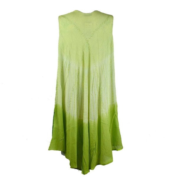 Robe Grande Taille Tandur Tie Dye JK-811 Vert