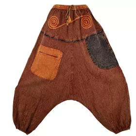 Sarouel Ethnique Garepali Coton Délavé