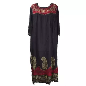 Robe Longue Allipur JK-2195 noir Batik Rouge