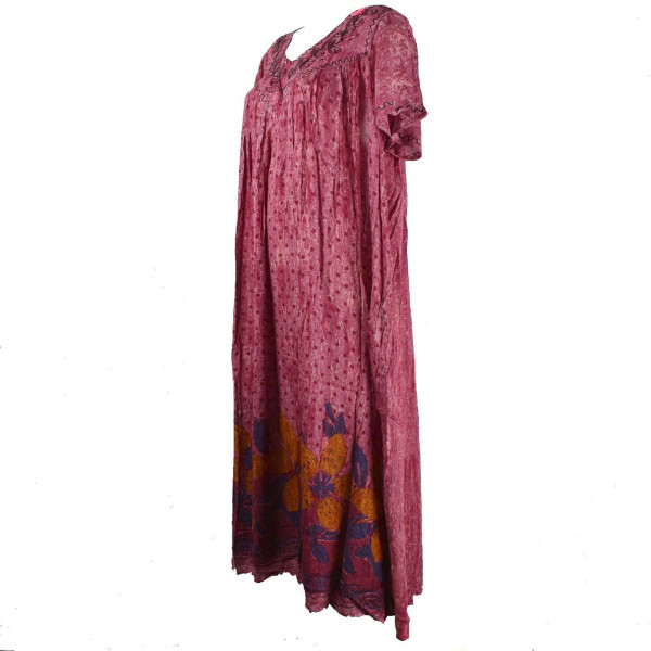 Robe Longue Julapali JK-1908 Tie Dye Ton Parme