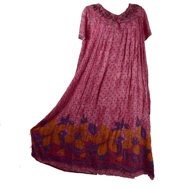 Robe Longue Julapali JK-1908 Tie Dye Ton Parme