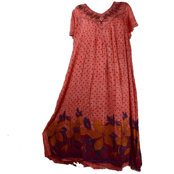 Robe Longue Julapali JK-1908 Tie Dye Orange