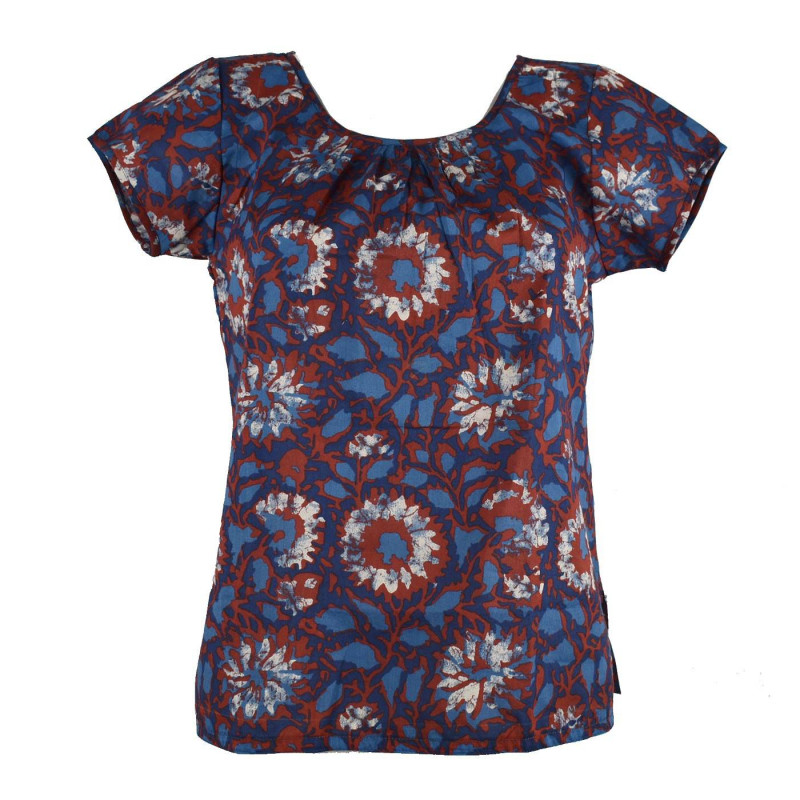 Top Femme Mallapur Coton Imprimé NAT-01/B Top Femme Mallapur Coton Imprimé NAT-01/B
