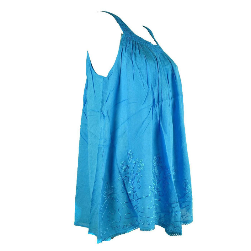 Tunique Haut Saba Grande Taille Du T40 au T48 Ton Uni