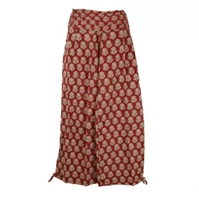 Pantalon Femme Naricha imprimé Gulabi Bordeaux