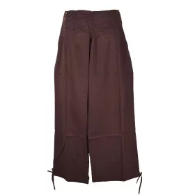 Pantalon Femme Naricha Coton Uni Marron