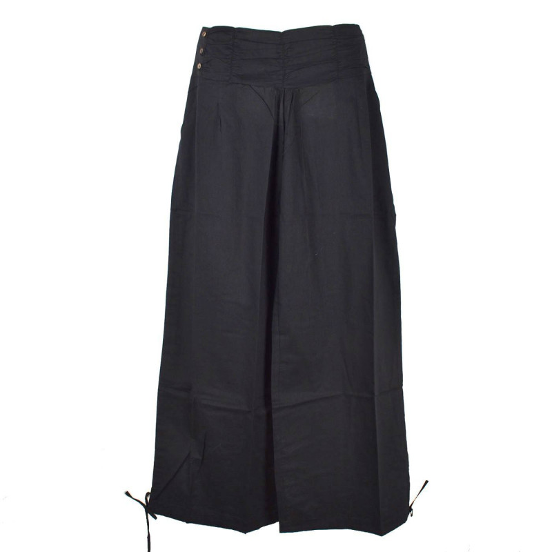 Pantalon Femme Naricha Coton Uni Noir