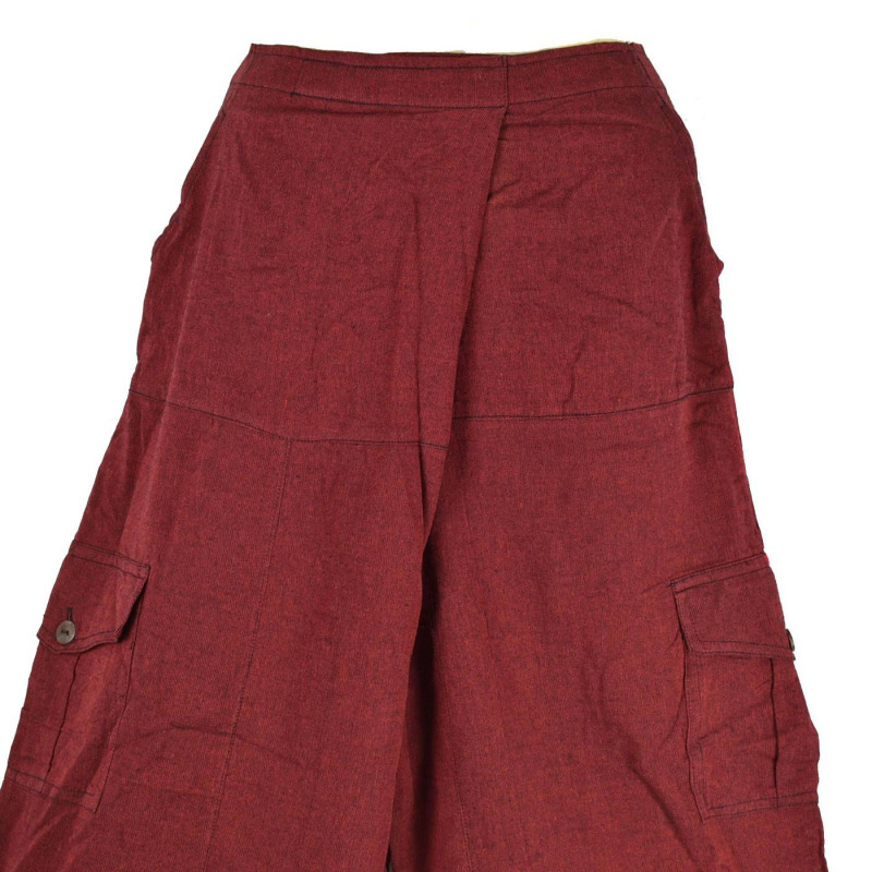 Pantalon Yoga Nisi Coton Artisanal Bordeaux