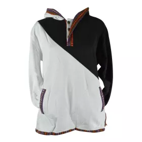 Sweater E18-13 noir/blanc