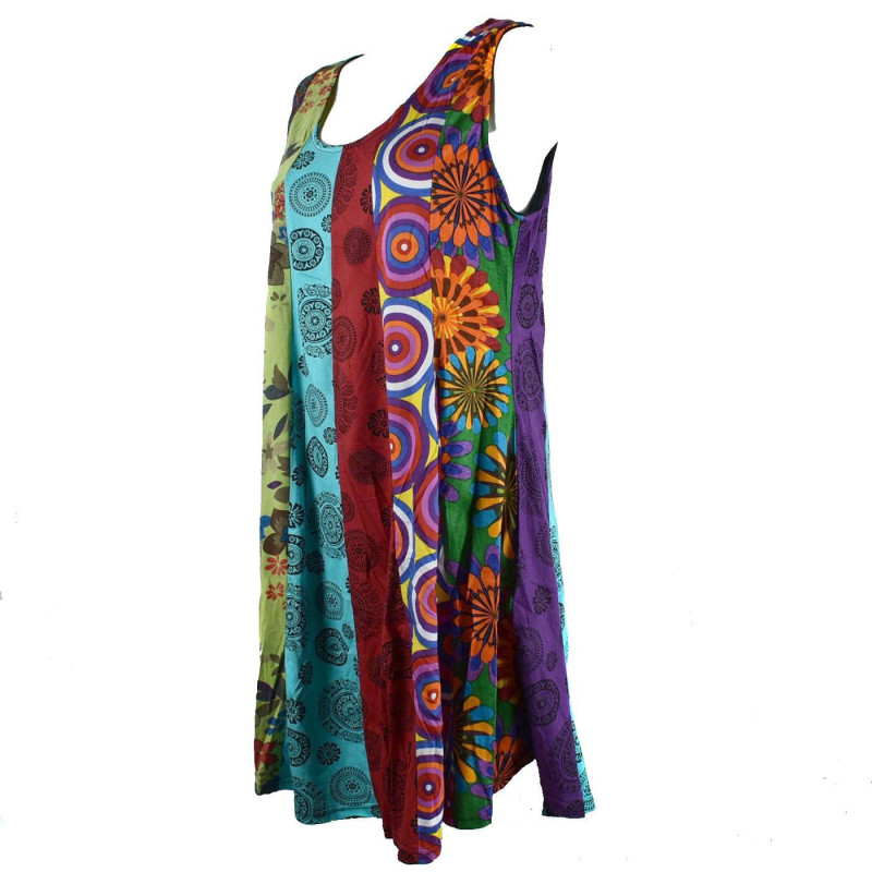 Robe Été Patchwork Maille Jersey SD-93 Taille 42/44