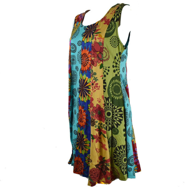 Robe Évasée Jersey Patchwork SD-93 Taille 44/46