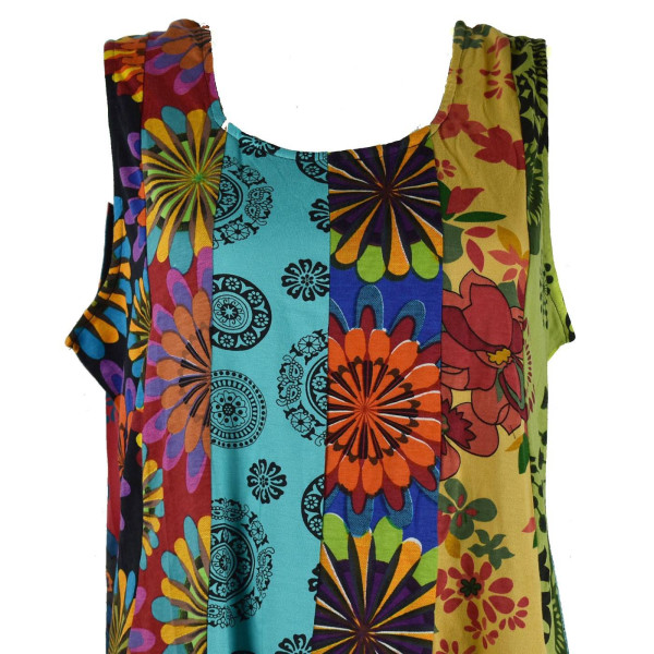 Robe Évasée Jersey Patchwork SD-93 Taille 44/46