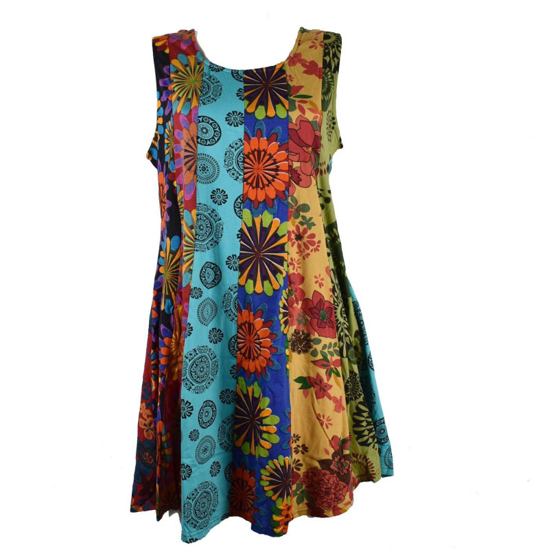 Robe Évasée Jersey Patchwork SD-93 Taille 44/46