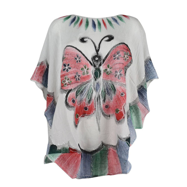 Grande Blouse Unie Papillon Peint JK-1982