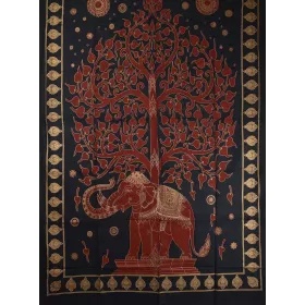 Tenture Elephant Tree Gold réf: BC-18/47
