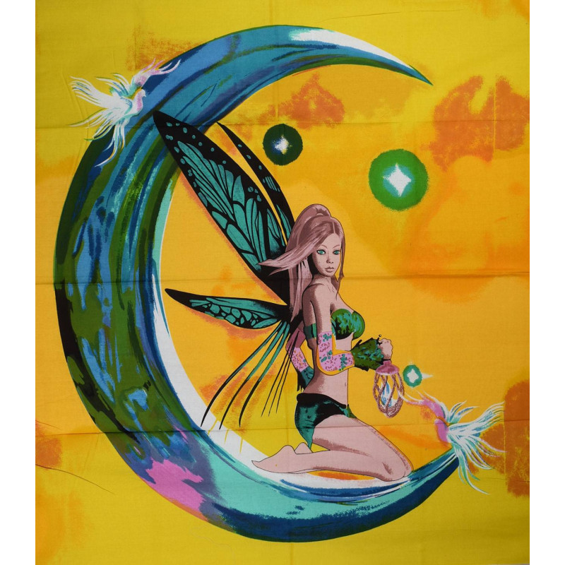 Tenture Elfe Moon Peint 210 cm x 140 cm réf: BC-18/50
