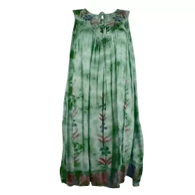 Robe Grande Taille Dévapur Tie Dye JK-443 Vert Foncé