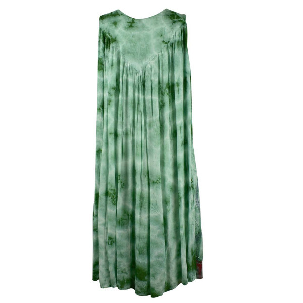 Robe Grande Taille Dévapur Tie Dye JK-443 Vert Foncé