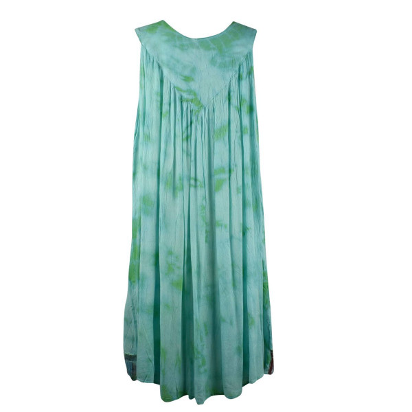 Robe Grande Taille Dévapur Tie Dye JK-443 Emeraude