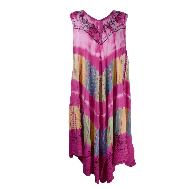 Rajhara Robe Longue Grande Taille JK-1980 rose Rajhara Robe Longue Grande Taille JK-1980 rose
