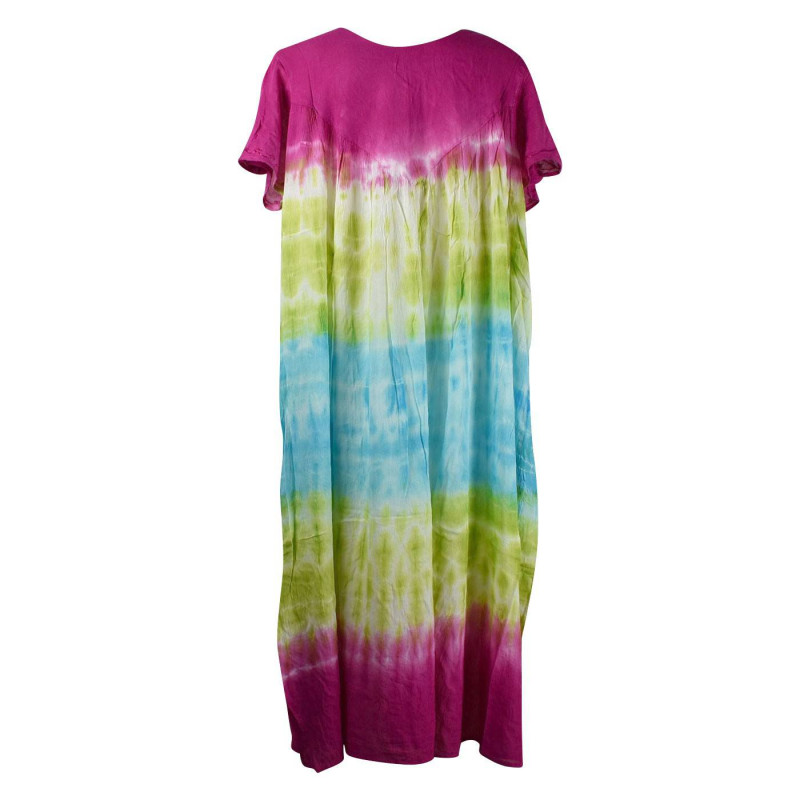 Robe Longue Ameda JK-1994/A Motif Floral Peint