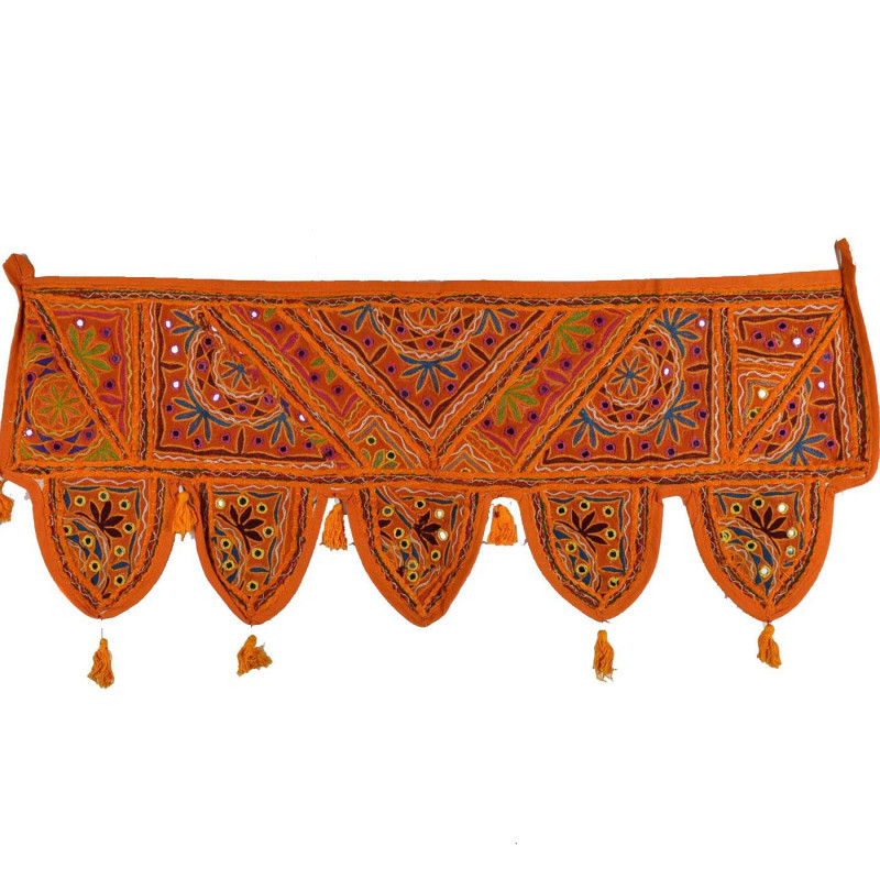 Toran brodé pour Décoration de Porte Inde DP-3/E Toran brodé pour Décoration de Porte Inde DP-3/E