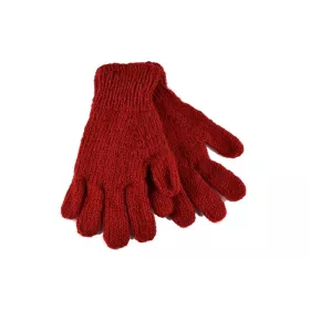 Gants Kolki Unisexe Laine Unie doublé polaire Rouge