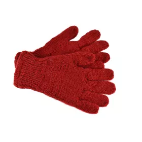 Gants Kolki Unisexe Laine Unie doublé polaire Rouge