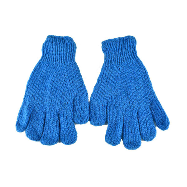 Gants Kolki Unisexe Laine Unie et Polaire Turquoise